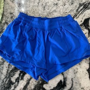 Royal blue lululemon shorts